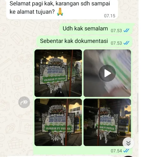 Pengiriman Papan Bunga Selamat Kelapa Gading Mall Area