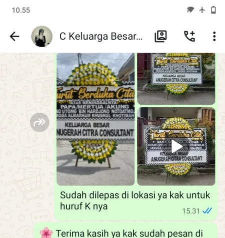 Pengiriman Papan Bunga Duka Kelapa Gading Mall Area