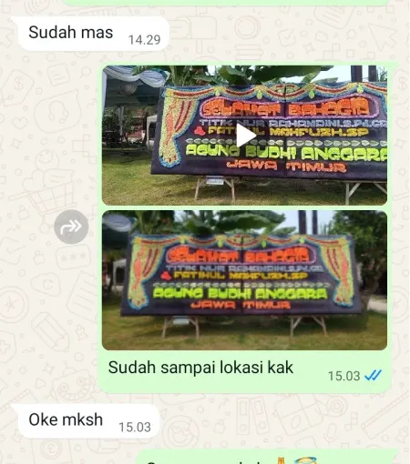 Pengiriman Papan Bunga Kelapa Gading Mall Area
