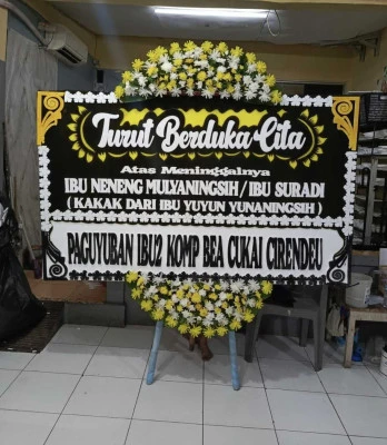 Papan Bunga di Kelapa Gading Mall Area